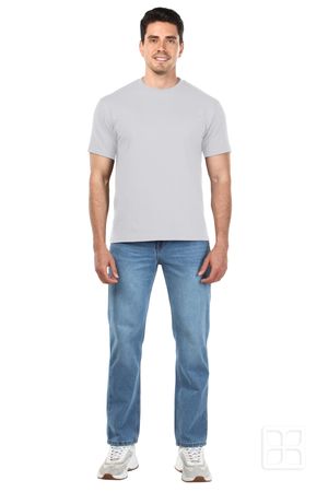 Playera Cuello Redondo Manga Corta para Hombre Color Perla